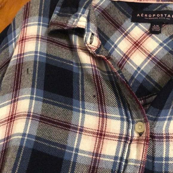 Aeropostale plaid button down shirt - Picture 4 of 8